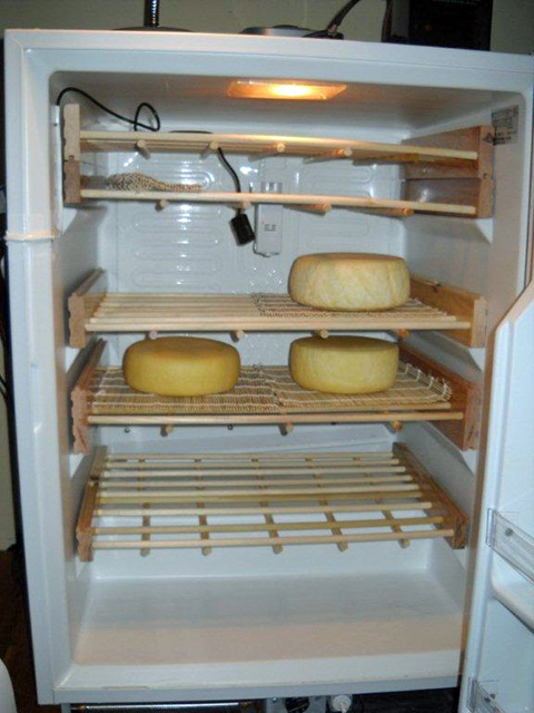 Convert  Freezer to Cheese Fridge Thermostat. Wine fridge Cheese making cave 