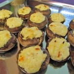 Mushrooms Stuffed with Fromage Blanc and Leeks