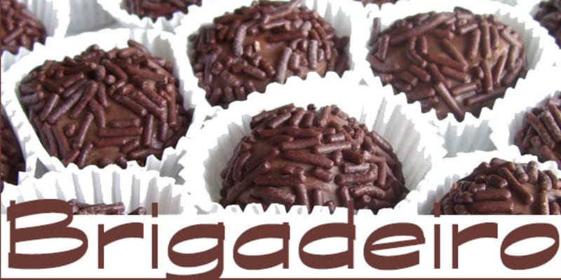 "Brigadeiro" Chocolate balls with sprinkles
