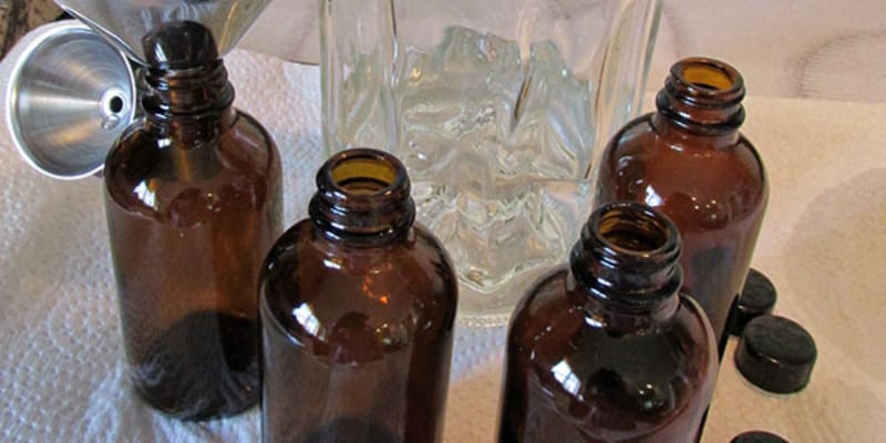"Finladia" Bottle surrounded by small bottles