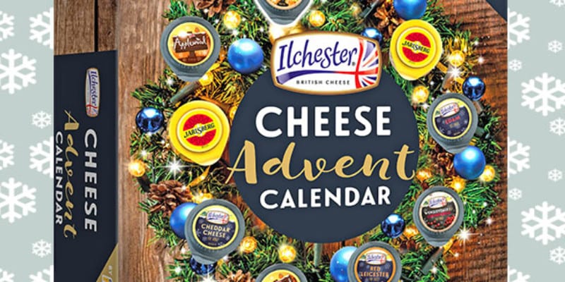 Cheese advent calendar box