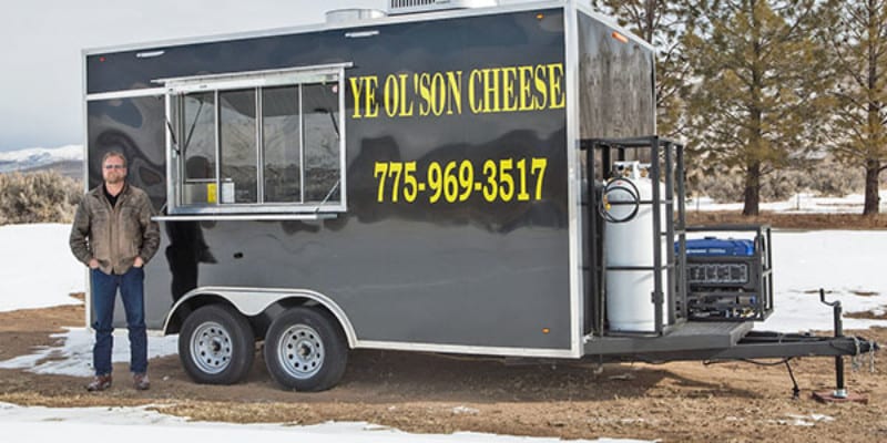 A cheese food truck