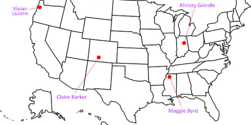 US Map with locations of cheese makers