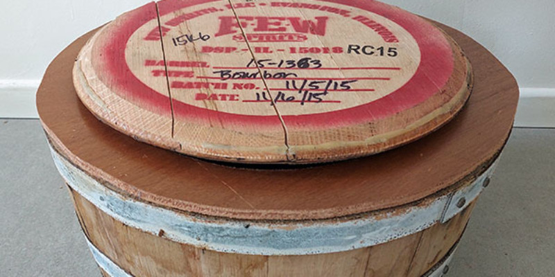 Whisky barrel with the lid