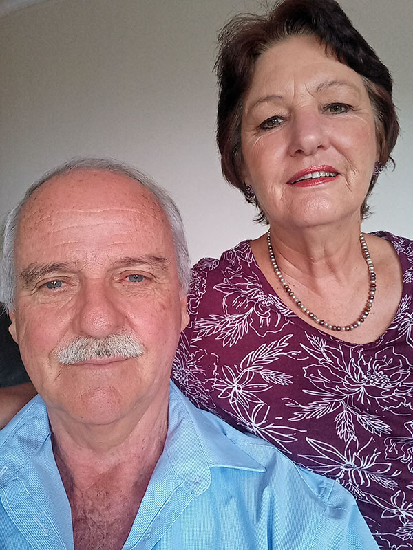 Gert and Connie Kok in Pretoria, South Africa